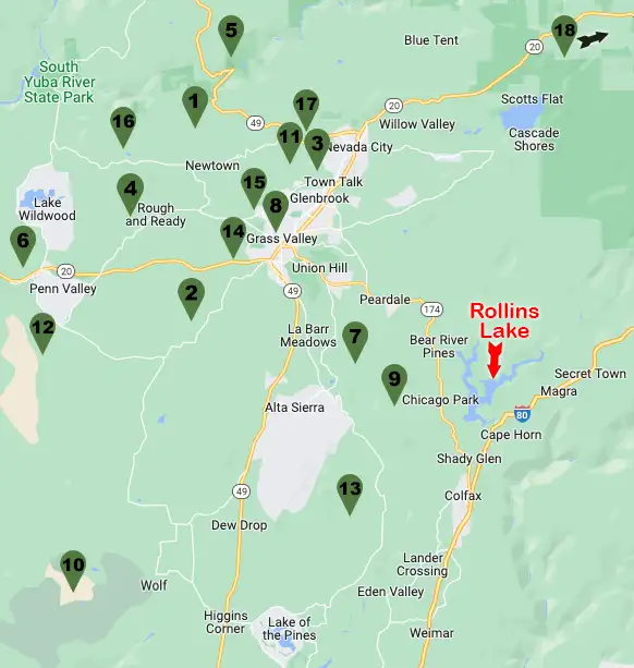 Explore! - Map of Nevada County Wineries